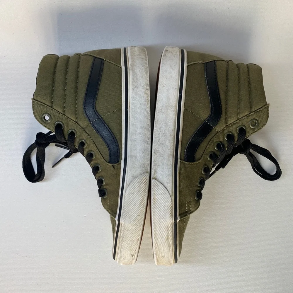 Van’s Sk-8 Hi Sneakers Women’s 5.5 Army Green/Black 721277 - Picture 8 of 9